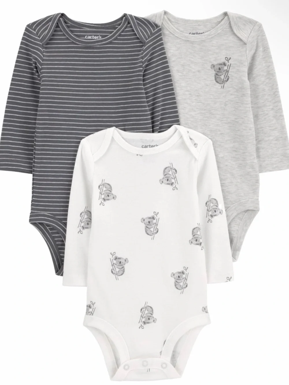 Carters Child Of Mine 3 Pack Bodysuits Size 24 Months